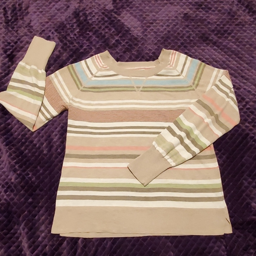 Tan/Multi Color Sweater